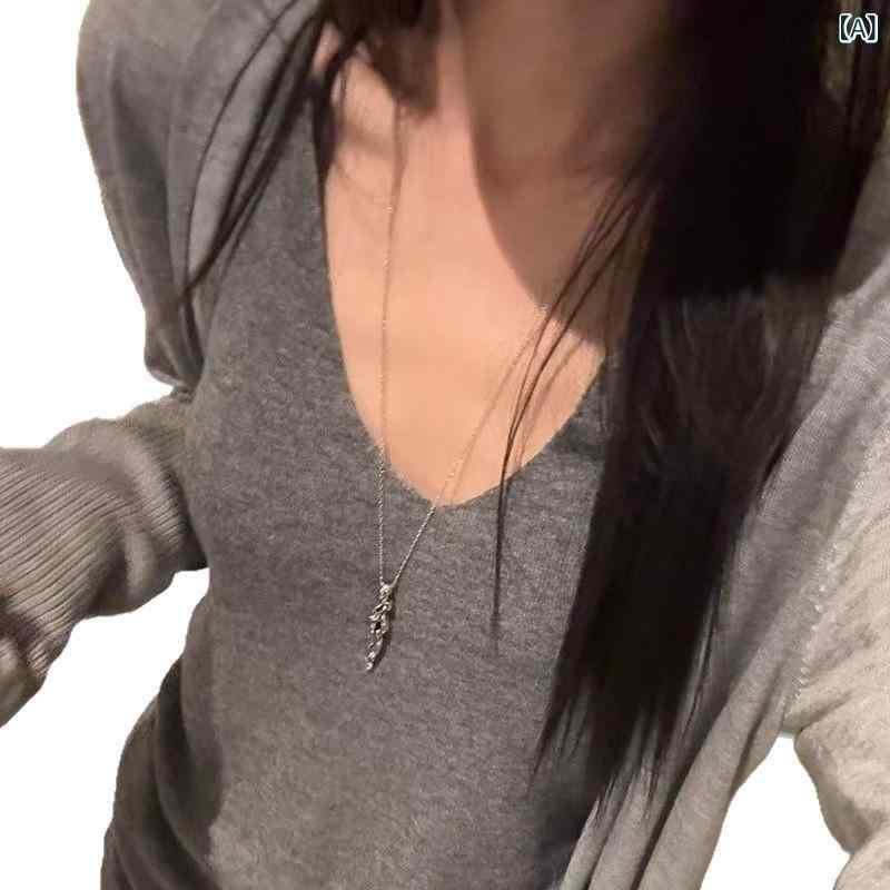 Other - ネックレス メンズ 男性用 流木モチーフ ロングネックレス ペンダント 首飾り 高級感 レトロ アンティーク デザイン性 個性的 ユニーク ライトラグジュアリー ファッション小物 カジュアルスタイル 合金製 チェーン