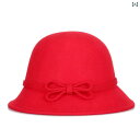 帽子 レディース 女性用 秋冬 オーストラリア産純羊毛 ウール100% フェルトハット リボン付き つば広ハット 無地 ラウンドトップ 上品 エレガント 普段使い お出かけ 防寒