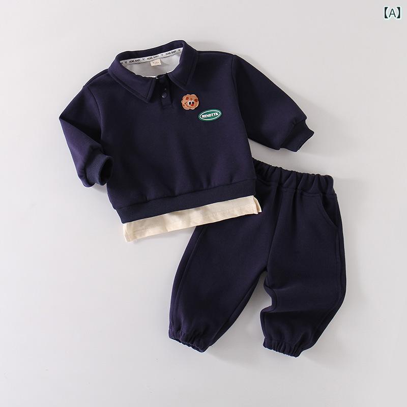 ・カテゴリ: 子供服セット・性別: ユニセックス・スタイル: カジュアル・セット種類: パンツスタイル・対象年齢: 3〜8歳向け・対応身長: 100〜140cm・袖丈: 長袖・柄: アニマル・主な素材: 綿50%・カラー展開: 紺、グレー・サイズ展開: 80、90、100、110、120、130