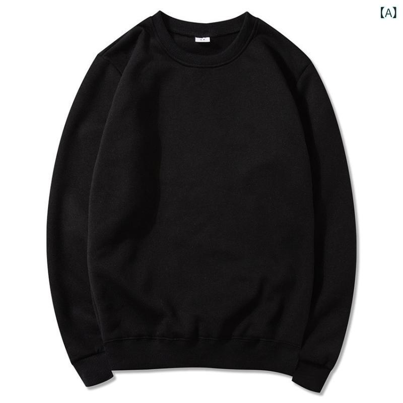 スウェット メンズ レディース 男女兼用 カジュアル スポーツ クルーネック プルオーバー 長袖 無地 裏..
