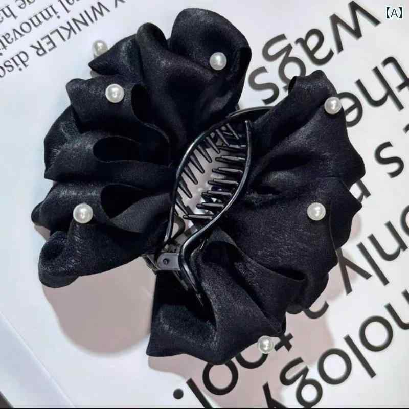 ヘアアクセサリー レディース フレンチシック 雲モチーフ バブルパール お団子ヘアクリップ 髪飾り 上..