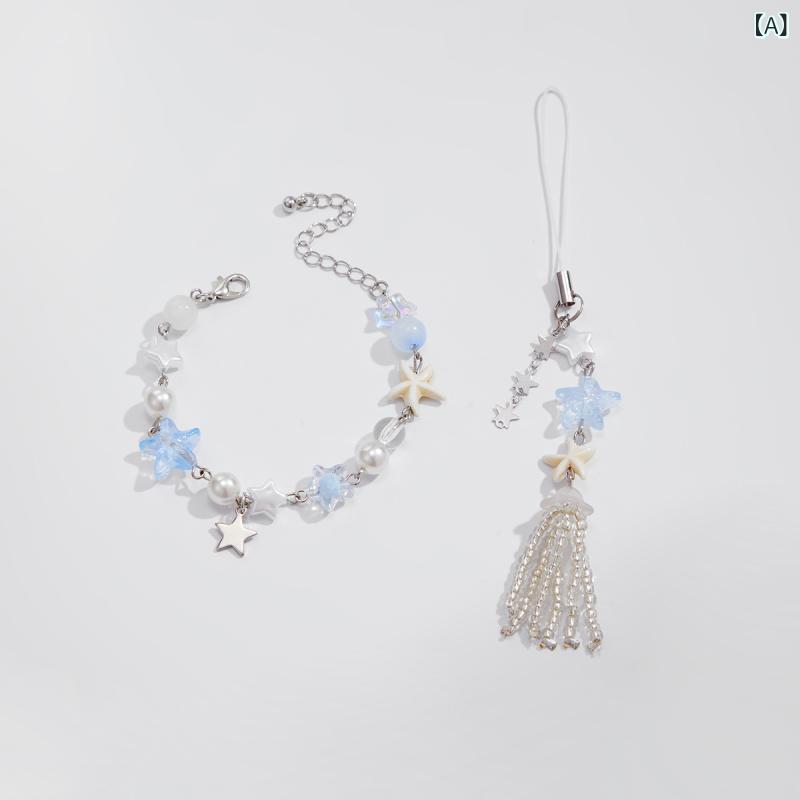 ブレスレット レディース アクセサリー 海星 スターフィッシュ フェイクパール タ...