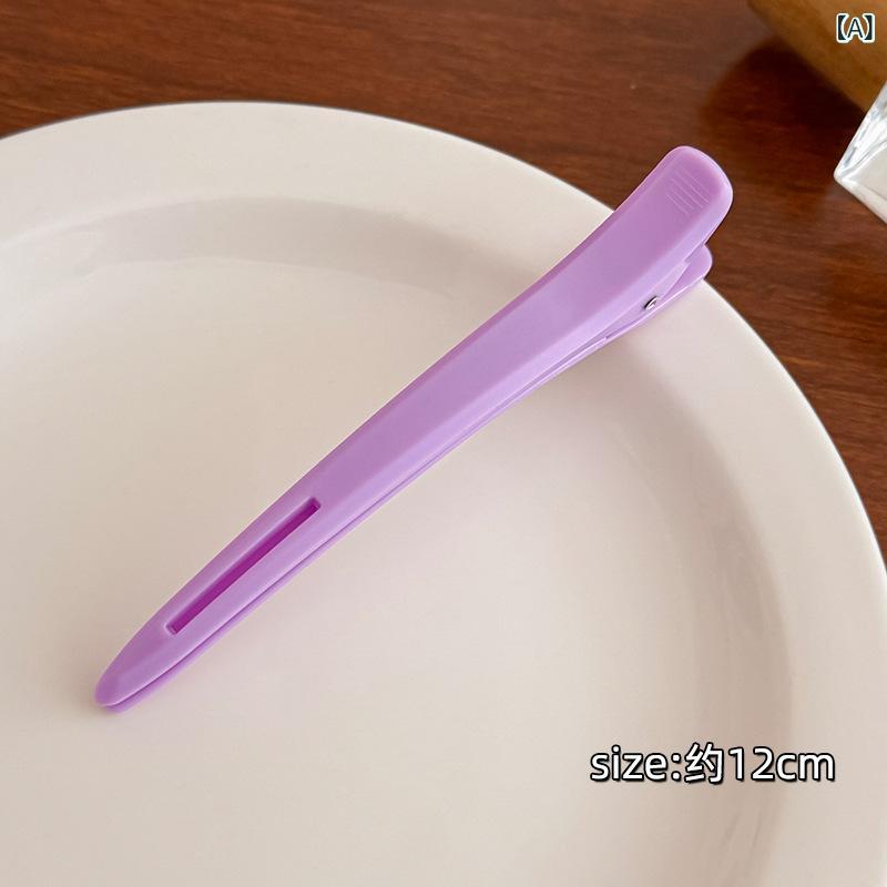 ヘアクリップ レディース カラフル 跡がつかない ダッカールクリップ 前髪 サイド 後れ毛 髪留め メイ..