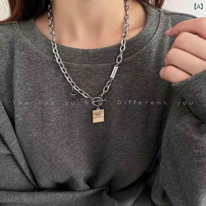 ネックレス レディース 2点セット チョーカー ロングタイプ サージカルステンレス製 電気メッキ加工 ラ..