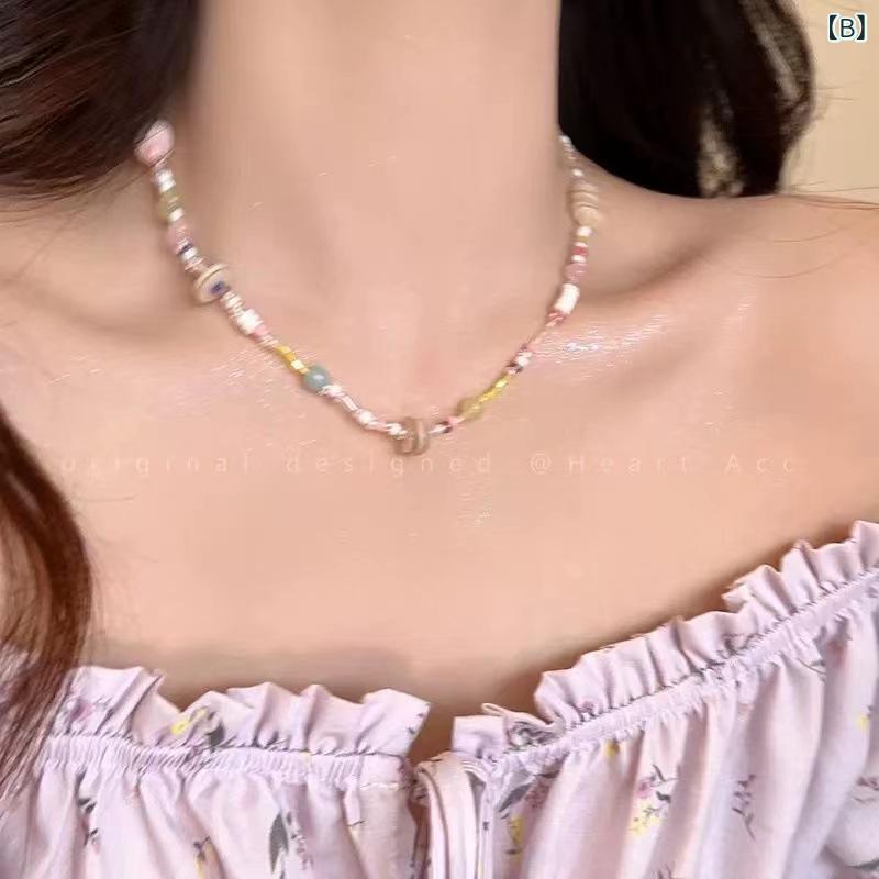 ネックレス レディース 太陽モチーフ 新中国風 レトロ エスニック 個性的 高級感 ビーズ 鎖骨ネックレス トレンド 合金製 電気メッキ加工