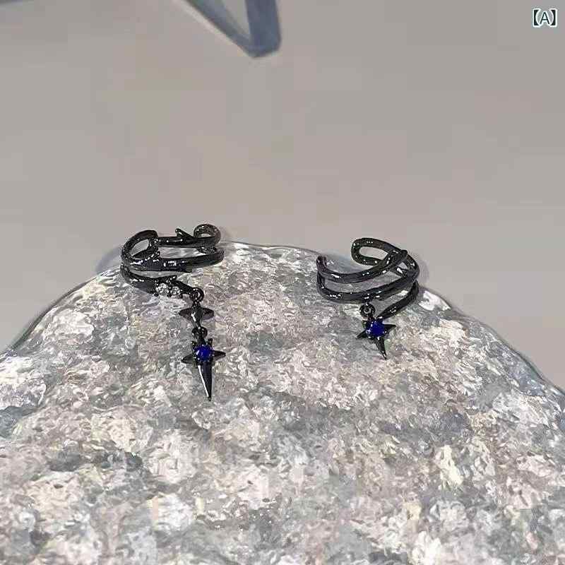 乐天商城 - イヤリング レディース イヤーカフ 女性用 茨 アシンメトリー ノンホールピアス ダークスタイル ゴシック風 U字型 シンプル 上品 高級感 アクセサリー 普段使い カジュアル パーティー 銅製