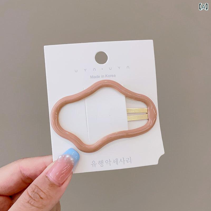 ヘアクリップ レディース 女性用 雲モチーフ BBクリップ 跡がつかない 後れ毛 前髪...