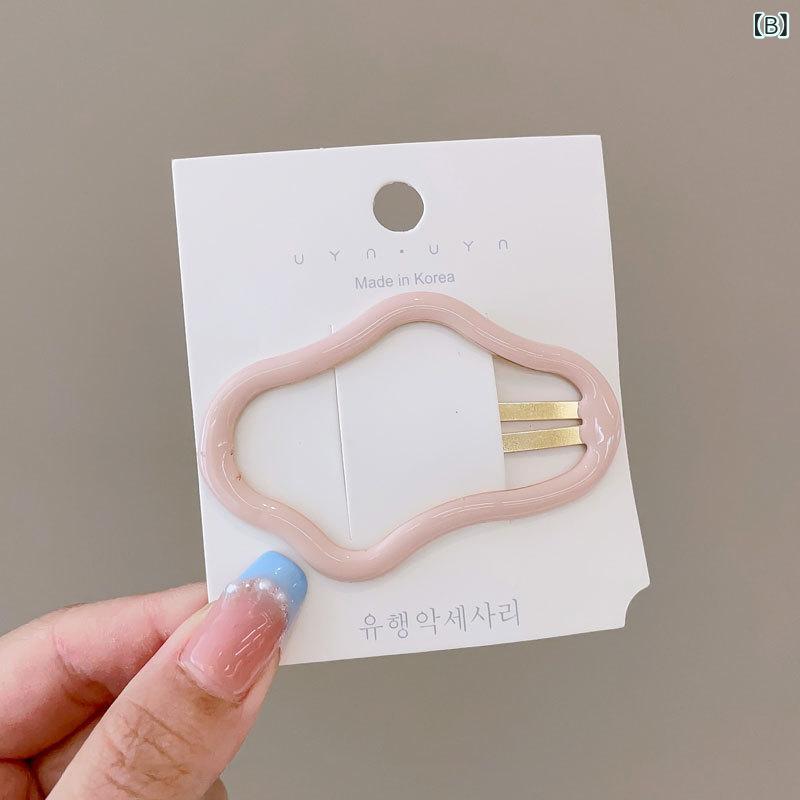 ヘアクリップ レディース 女性用 雲モチーフ BBクリップ 跡がつかない 後れ毛 前髪...