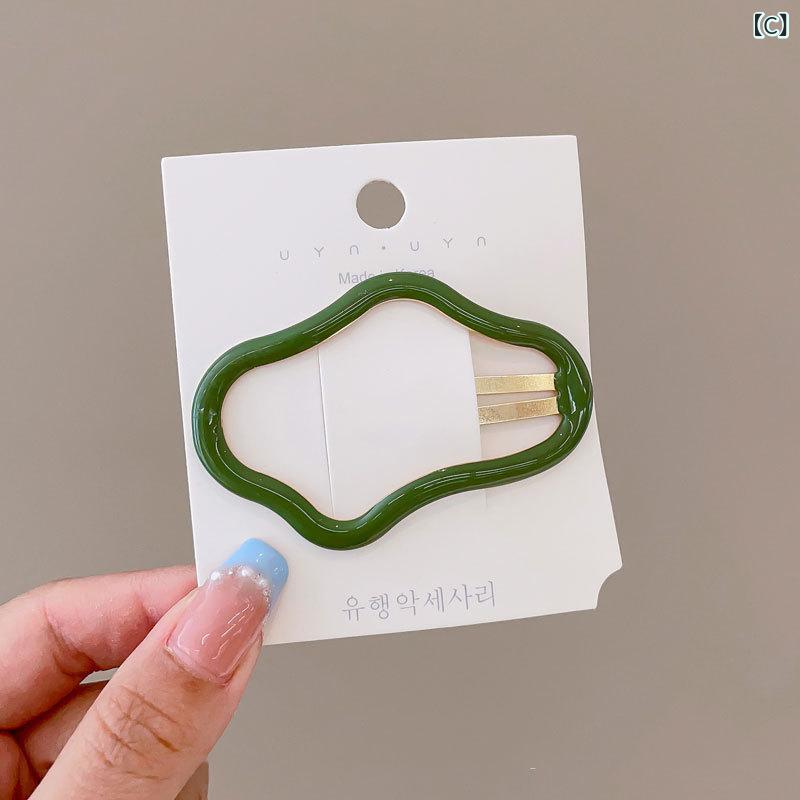 ヘアクリップ レディース 女性用 雲モチーフ BBクリップ 跡がつかない 後れ毛 前髪...