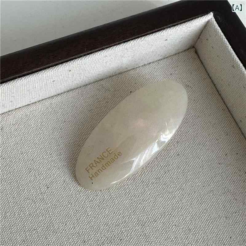 ヘアクリップ レディース 高級感 かわいい 小さめ オーバル アセテート クチバシクリップ ゴールド アルファベット シンプル サイド べっ甲柄 髪留め 普段使い オフィス カジュアル 上品 エレガント