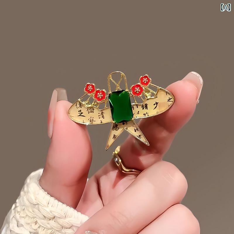 ブローチ レディース 梅の花 凧 高級感 レトロ クラシック 新チャイナスタイル 華やか ジャケット コー..