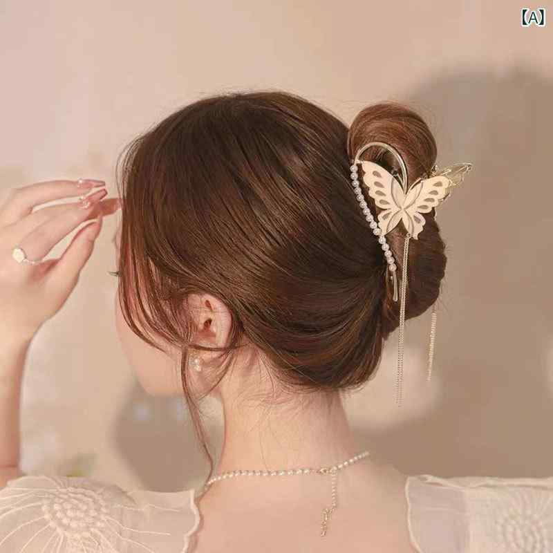 ・カテゴリ: ヘアアクセサリー・種類: バンスクリップ・主な素材: 合金・加工: エナメル・: 蝶・人気モチーフカテゴリ: アニマル・スタイル: 中国風・スタイルカテゴリ: レトロモダン・対象: レディース