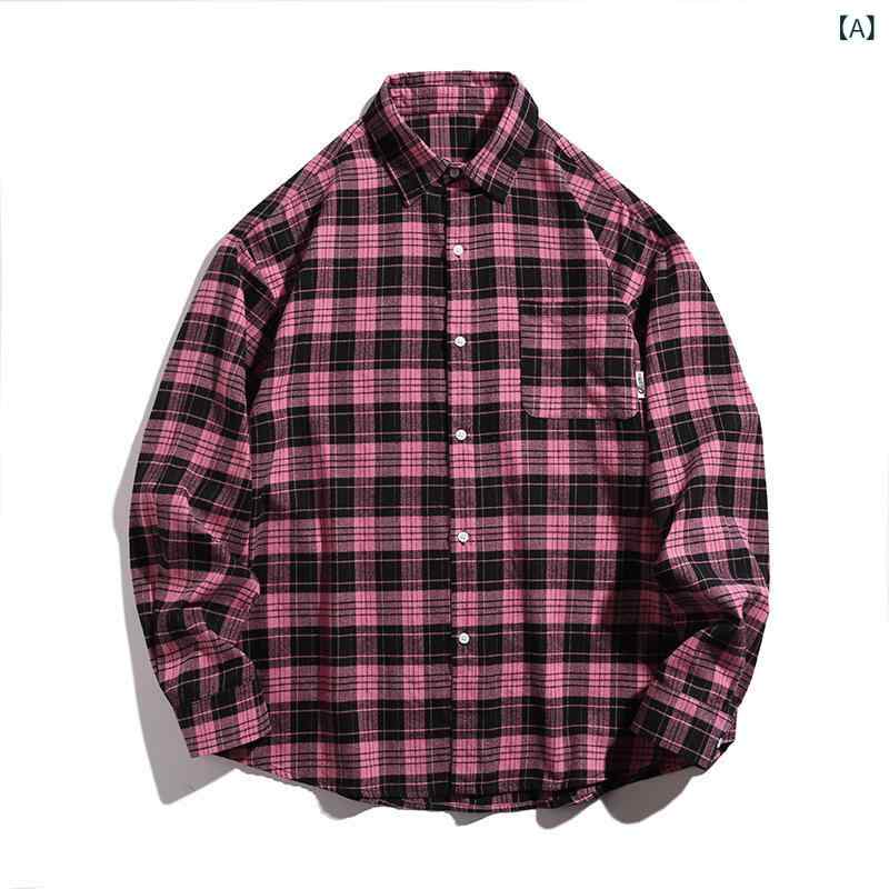 シャツ ユニセックス メンズ レディース ストリート系 アメカジ プリント グラフィック 長袖 ゆったり オーバーサイズ ヒップホップ レトロ ヴィンテージ風 ...