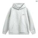 パーカー メンズ ヘビーウェイト 肉厚 ポリエステル ウール調 配 刺繍 ゆったり ルーズフィット ストリート カジュアル 秋 秋冬 トップス