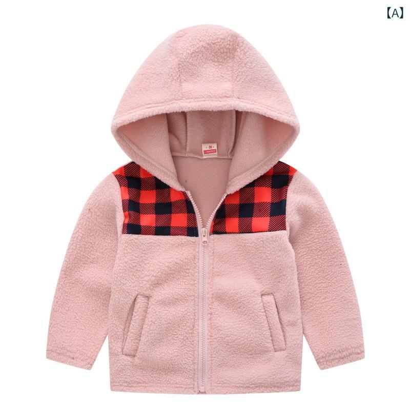 ジャケット キッズ ベビー 男の子 女の子 男女児兼用 秋冬 ヒョウ柄 切り替え フリース フード付き ジ..