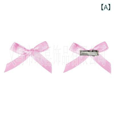 ヘアクリップ レディース 4cm 多 リボン 蝶結び バレエ風 かわいい ドーパミンカラー 編み込み 布地 髪..