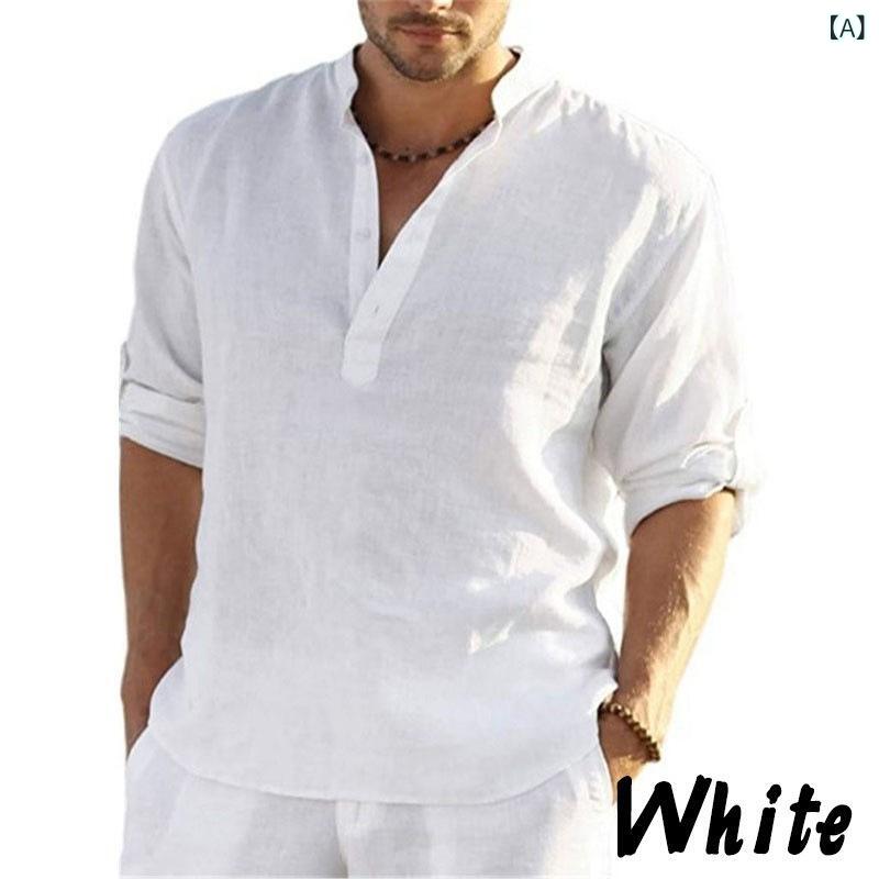 ・カテゴリ: シャツ・生地: ウォッシュドクレープ・機能性: 通気性、洗濯機洗い可、耐摩耗性、高色堅牢度・生地番手: 20番手・スタイル: ビジネスカジュアル・フィット: レギュラーフィット・ネックライン: スタンドカラー・袖丈: 長袖・柄...