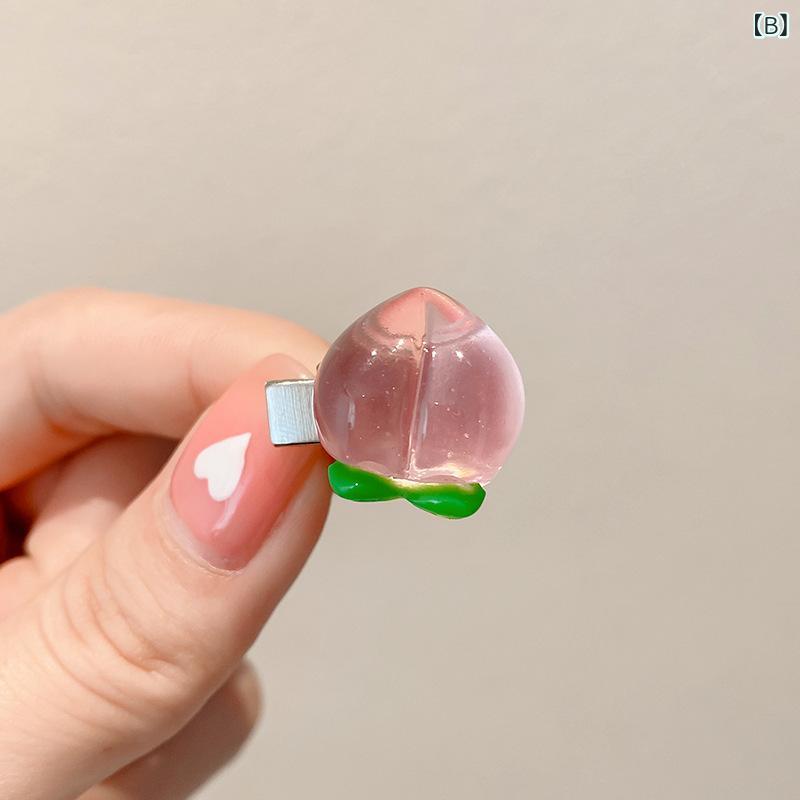ヘアアクセサリー レディース かわいい 華やか ミニ フラワー バンスクリップ 前髪クリップ 髪飾り シンプル 万能 まとめ髪 エレガント オフィス カジュアル 2