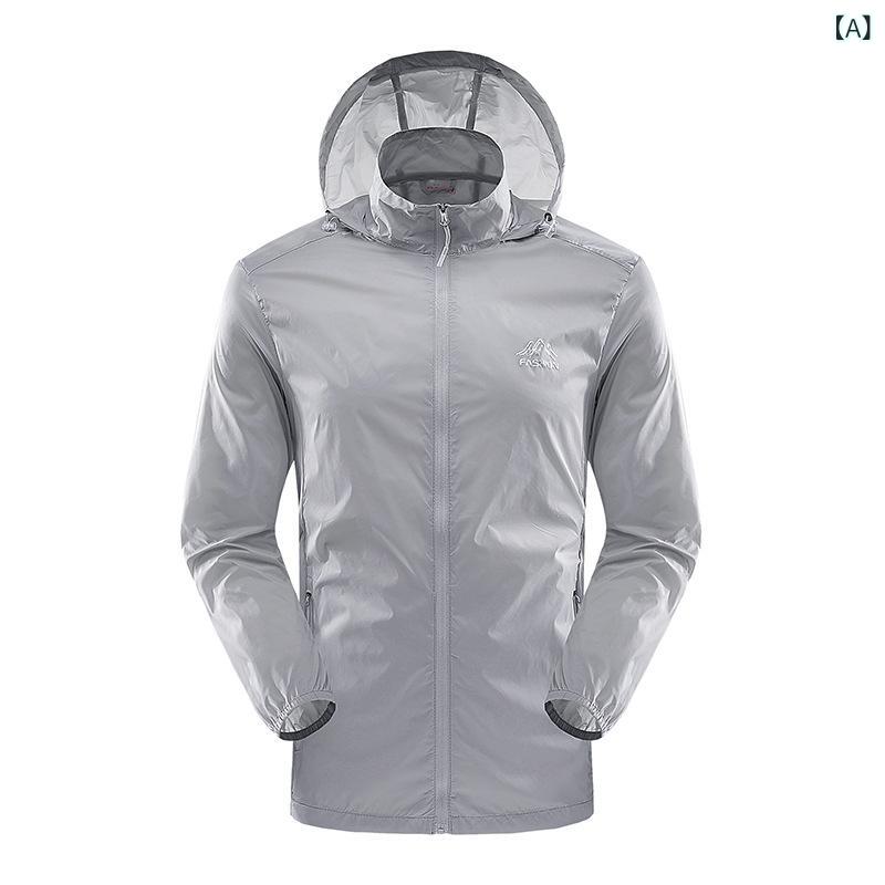 UVカットパーカー メンズ 男性用 薄手 軽量 通気性 速乾 接触冷感 アウトドア 釣り レジャー スポーツ ..