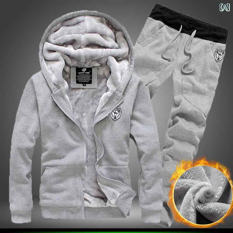 スウェット セットアップ メンズ 秋冬 裏起毛 厚手 再生繊維 ジップアップパーカー 長袖 ロングパンツ カジュアル スポーツ 普段使い アウトドア ブラック