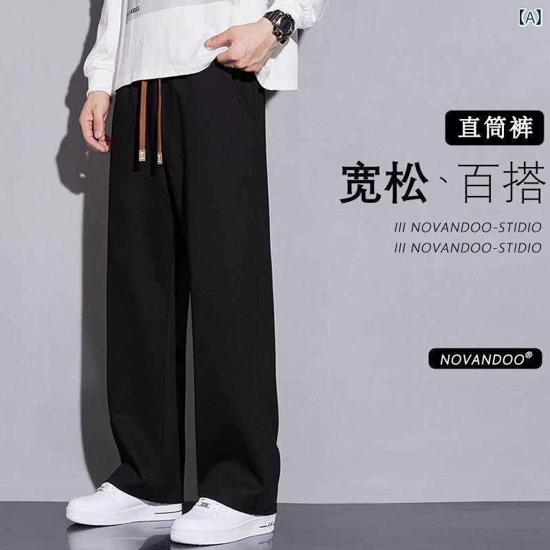 ・カテゴリ: スポーツカジュアルパンツ・性別: メンズ・対象: 成人・スタイル: スポーツカジュアル・着用シーン: カジュアル・パンツ丈: ロング丈・シルエット: ルーズフィット・ウエスト: ミッドライズ・裾: ストレート・開閉: ドローストリング・主な素材: ポリエステル・柄: プリント・厚み: 普通・伸縮性: ややあり・機能: 通気性、耐摩耗性・カラー展開: ブラック、グレー・サイズ展開: M、L、XL、2XL、3XL、4XL