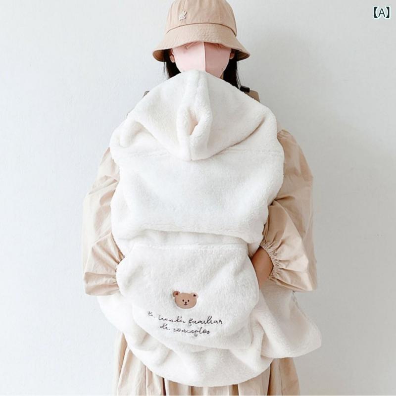narukiのベビーカーケープ ベビー 赤ちゃん 秋冬 厚手 裏起毛 保温 防寒 防風 綿 コットン おくるみ ポンチョ ブランケット 抱っこひもカバー ヒップシート対応 アニマル柄 かわいい｜アングル2