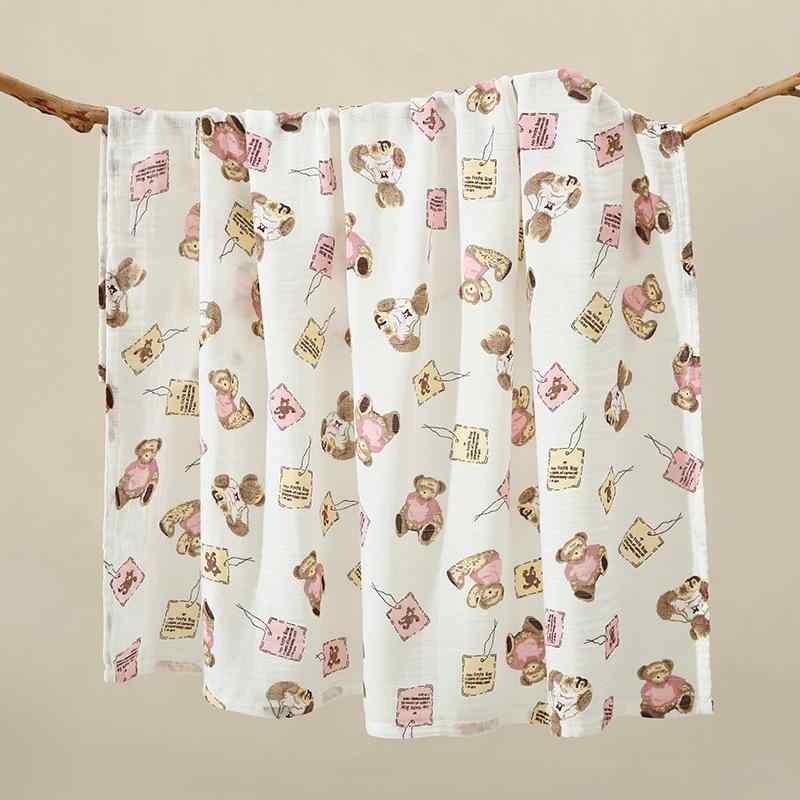 ベビーブランケット 二重 ガーゼ 竹コットン 赤ちゃん おくるみ 抱っこ布団 掛け布団 肌掛け バスタオル キャラクター 総柄 春夏秋 吸湿速乾 通気性 柔らかい 大判 湯上り 寝かしつけ 乳幼児用