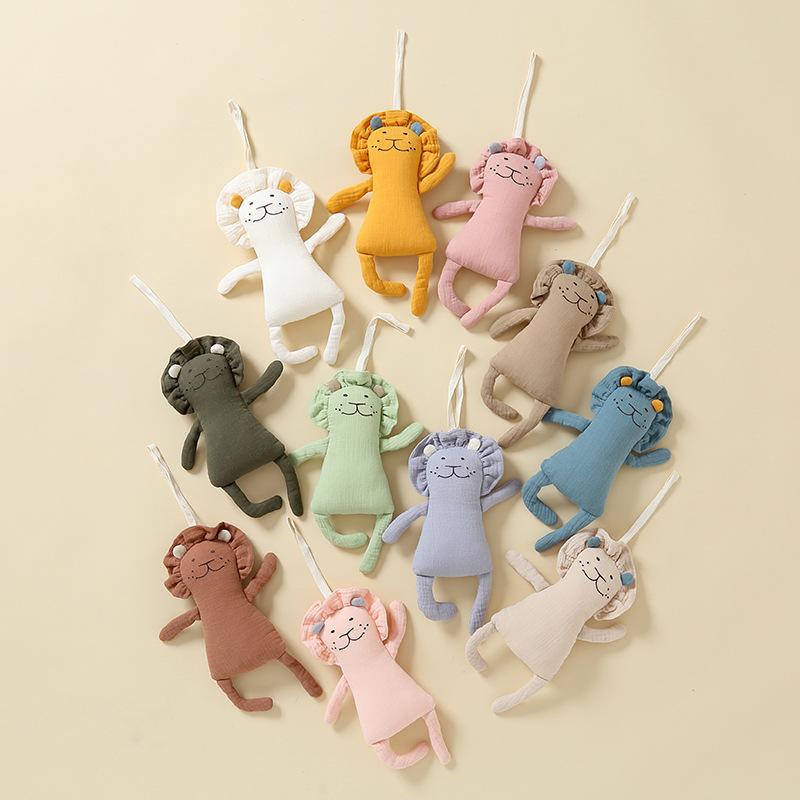 ベビー ぬいぐるみ 安心毛布 ブランケット ねんね スリープ 歯固め カミカミ ハンドパペット 手人形 玩具 ポコポコ 凹凸 やわらか 布製 赤ちゃん用 動物モチーフ ライオン アニマル 0歳 1歳 2歳 3歳 乳幼児