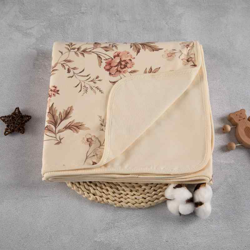 ベビーおくるみ 新生児 抱き布団 北欧風 春夏 A類 ダブル 厚手 純綿 コットン 動物柄 花柄 保温 ブランケット 毛布 赤ちゃん 肌に優しい(4.0)