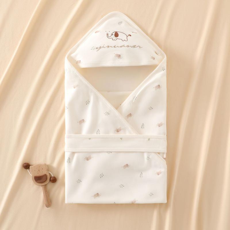 ブランケット おくるみ 新生児 ベビー 乳幼児 純綿 コットン 二重層 ダブルガーゼ 四季 オールシーズン 抱っこ布団 スワドル アニマル柄 かわいい 出産準備 退院 お昼寝 寝かしつけ 毛布