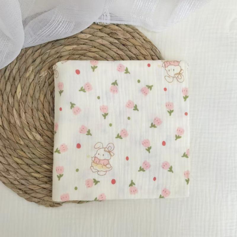 おくるみ ベビー 新生児 赤ちゃん 乳児 ガーゼ 綿100% クレープ生地 総柄 プリント キャラクター柄 かわいい ブランケット 柔らかい肌触り 吸湿速乾 オールシーズン 出産祝い