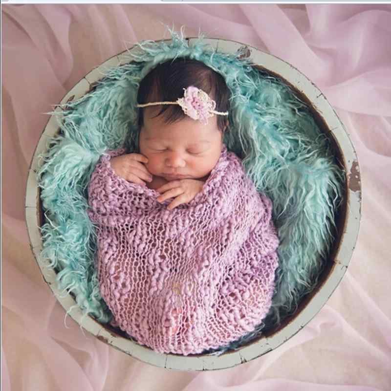 ベビーブランケット 新生児 赤ちゃん 長毛 フェイクファー ふわふわ 柔らかい おくるみ 撮影小物 ニューボーンフォト 月齢記念 寝相アート お昼寝アート 背景布 スタジオ 小道具 出産祝い