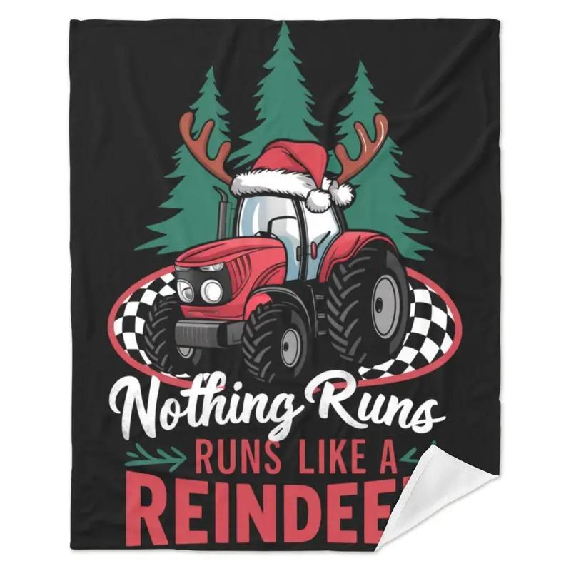 ブランケット クリスマス 除雪機プリント ポリエステル フランネル やわらか 肌触り 軽量 ソファ ベッ..