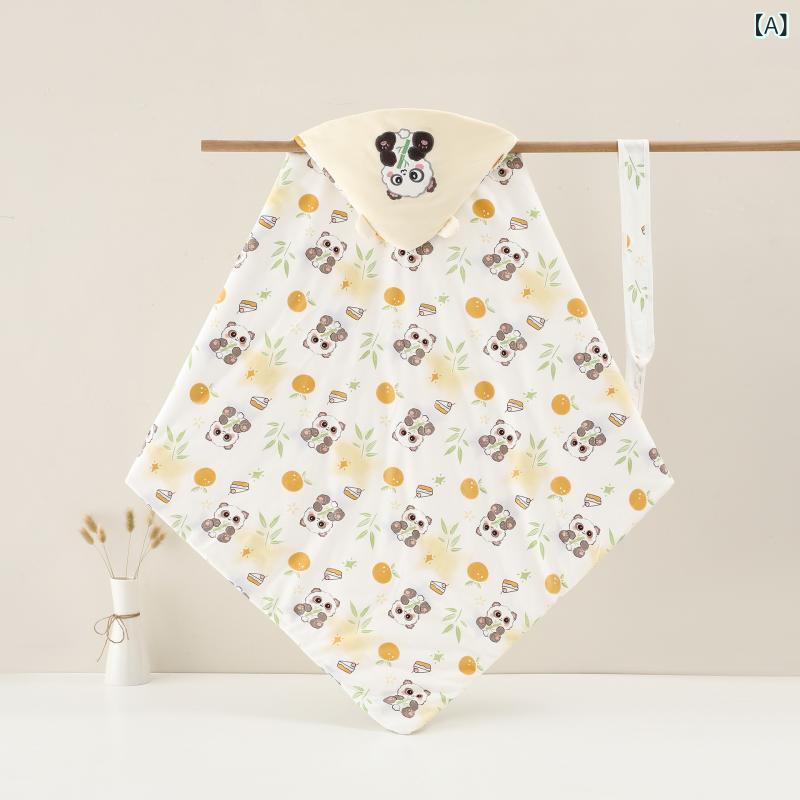 おくるみ 新生児 ベビー 赤ちゃん 秋冬用 純綿 コットン 綿100% A類 200g 中綿入り 厚手 保温 暖かい 抱っこ布団 くるみケット スワドル ベビーブランケット 出産準備 産院 退院時 かわいい柄 2