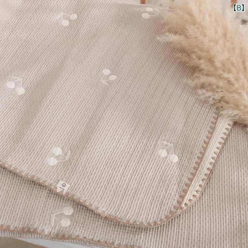 おくるみ ベビー 綿100% 手刺繍 リバーシブル 多機能 新生児 赤ちゃん ブランケット 肌に優しい 柔らかい 出産祝い お昼寝 ベビーカー 星月柄 アニマル柄 さくらんぼ柄 月熊柄 リボン柄