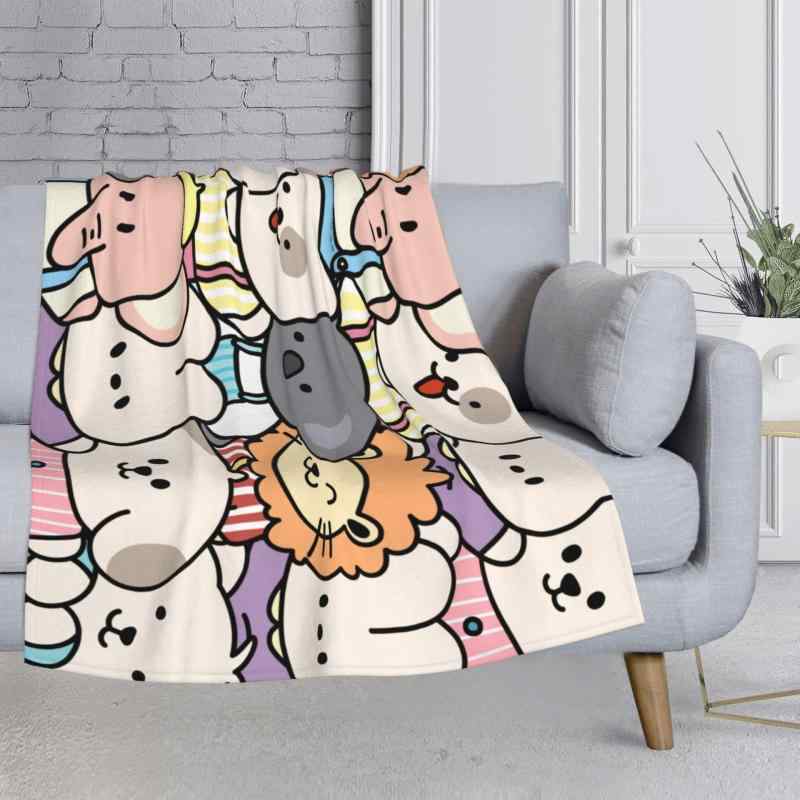 ブランケット キッズ フランネル ソフト ポリエステル ふわふわ かわいい キャラクター柄 リビング 寝室 ソファ用 インテリア装飾 オールシーズン 毛布