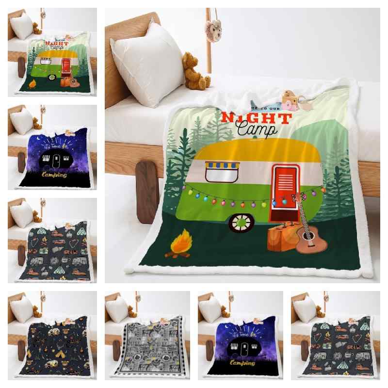 楽天narukiブランケット 3Dデジタルプリント ラムウール調 クリスタルベルベット マイクロファイバー あったか やわらか 肌触り 旅行 キャンプ アウトドア 車中泊 ひざ掛け オールシーズン おしゃれ 車柄