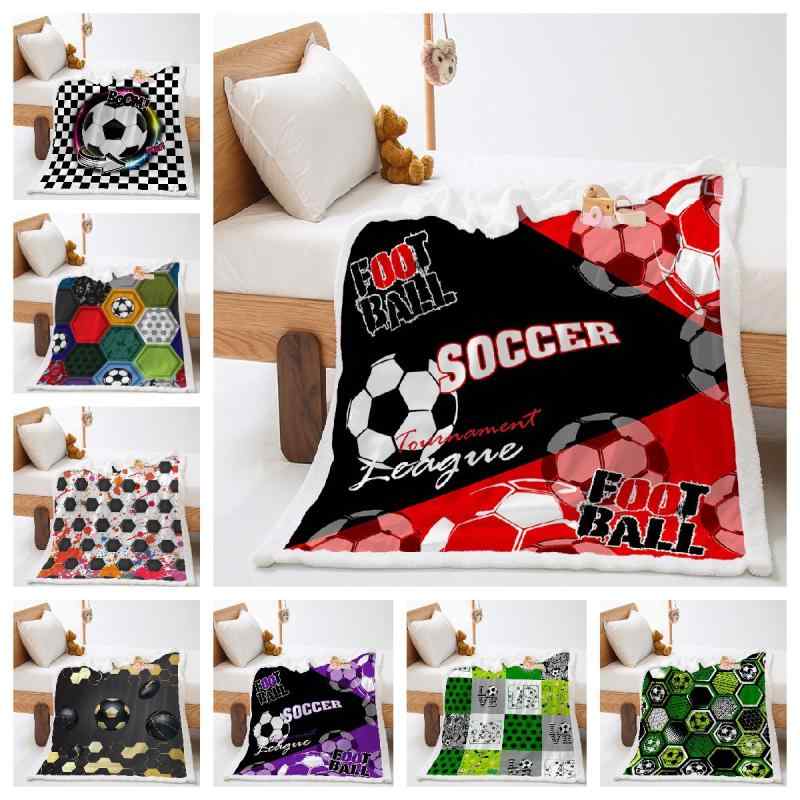 楽天naruki毛布 サッカー スポーツ ブランケット 3Dデジタルプリント ラムフリース クリスタルベルベット ひざ掛け マイクロファイバー やわらか ふんわり あったか 保温 軽量 リビング 寝室 部屋 アウトドア レジャー