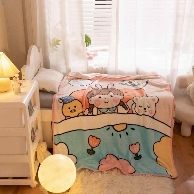 ブランケット キッズ 子供 ベビー 赤ちゃん キャラクター かわいい フランネル ふわふわ 幼稚園 保育園 お昼寝 午睡 掛け毛布 抱っこ毛布 おくるみ オールシーズン プレゼント