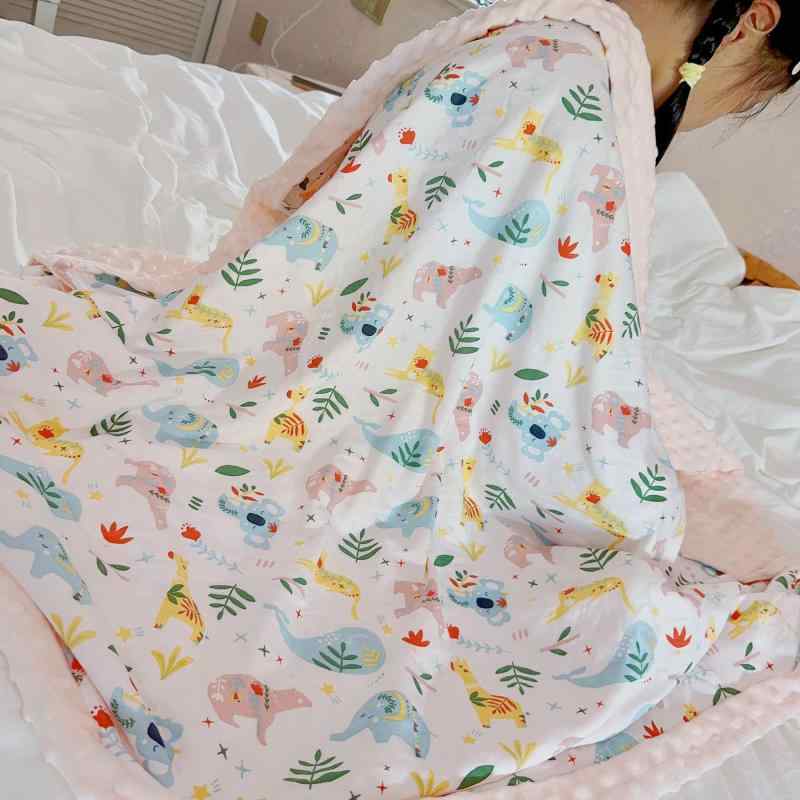 其它 - ブランケット ベビー キッズ 新生児 幼児向け 毛布 タオルケット おくるみ 竹繊維 混紡 接触冷感 ぽこぽこ ドット 薄手 メッシュ 通気性 吸湿速乾 やわらか 肌触り お昼寝 寝かしつけ 普段使い 春夏
