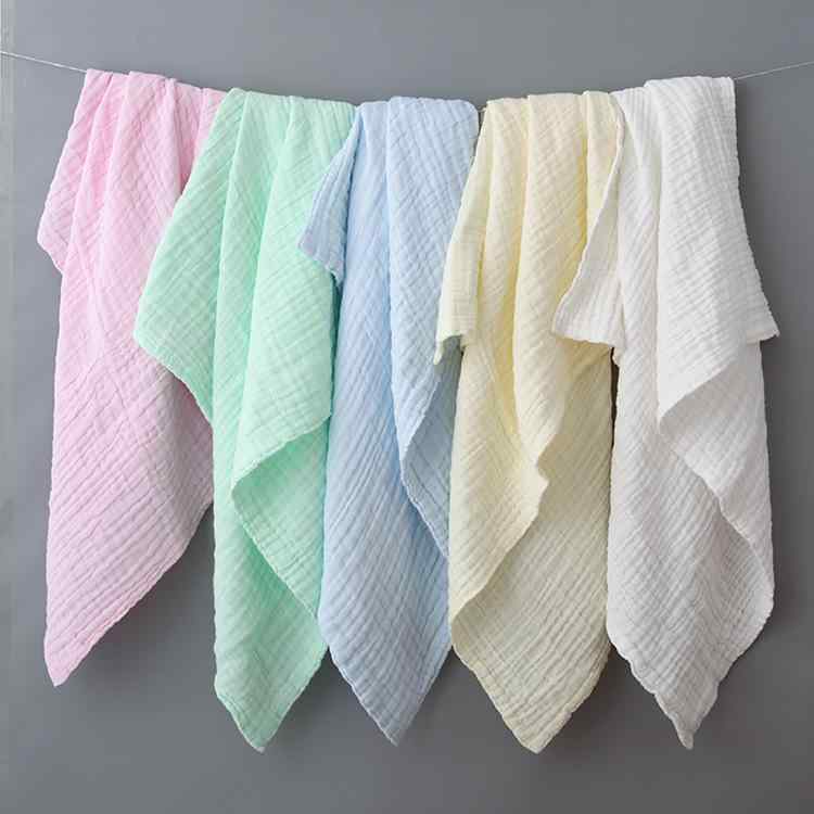 ベビー キッズ 再生繊維 コットン100% 6重織り 凹凸ガーゼ ブランケット 冷房対策 吸湿速乾 多機能 おくるみ ピンク ホワイト ブルー グリーン イエロー