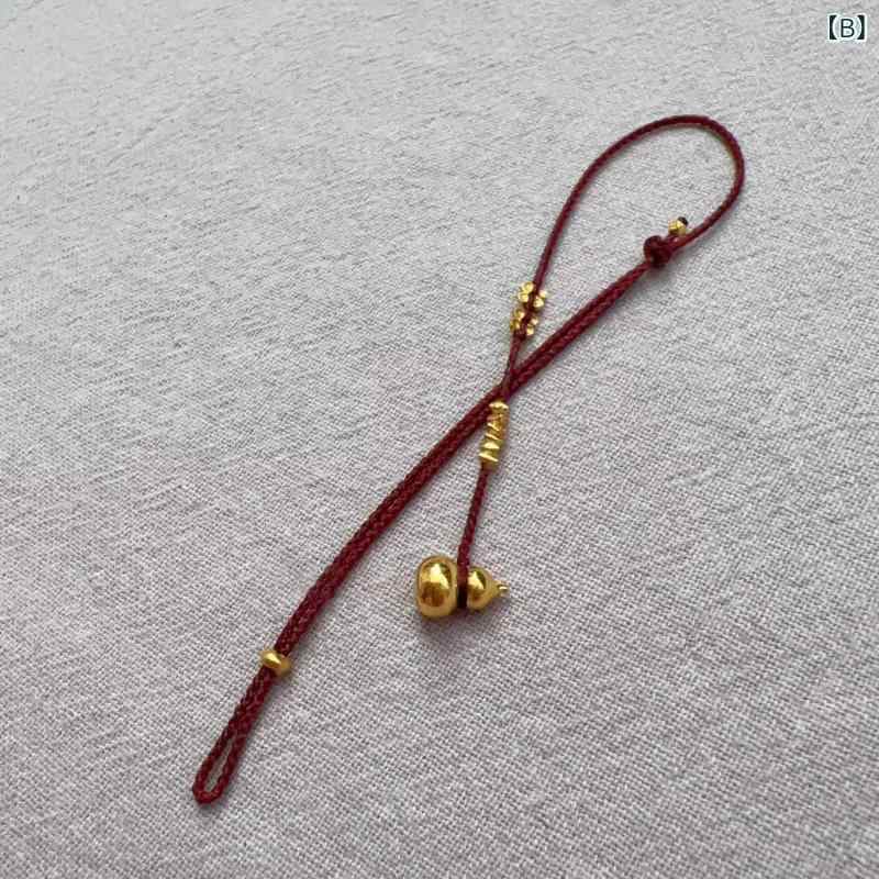 ブレスレット レディース メンズ ハンドメイド 編み込み 手作り ロープ 赤い糸 ゴ...