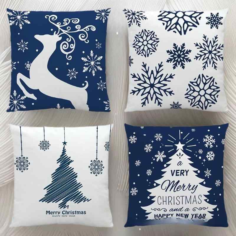 クッションカバー 抱き枕カバー クリスマス サンタクロース 3Dデジタルプリント 正方形 フランネル素材 ふわふわ あったか モダン 北欧 インテリア 部屋飾り ソファ リビング かわいい おしゃれ