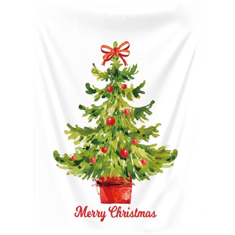 タペストリー クリスマスツリー 背景布 リビング 寝室 ウォールデコ おしゃれ シンプル モダン 綿素材 ..