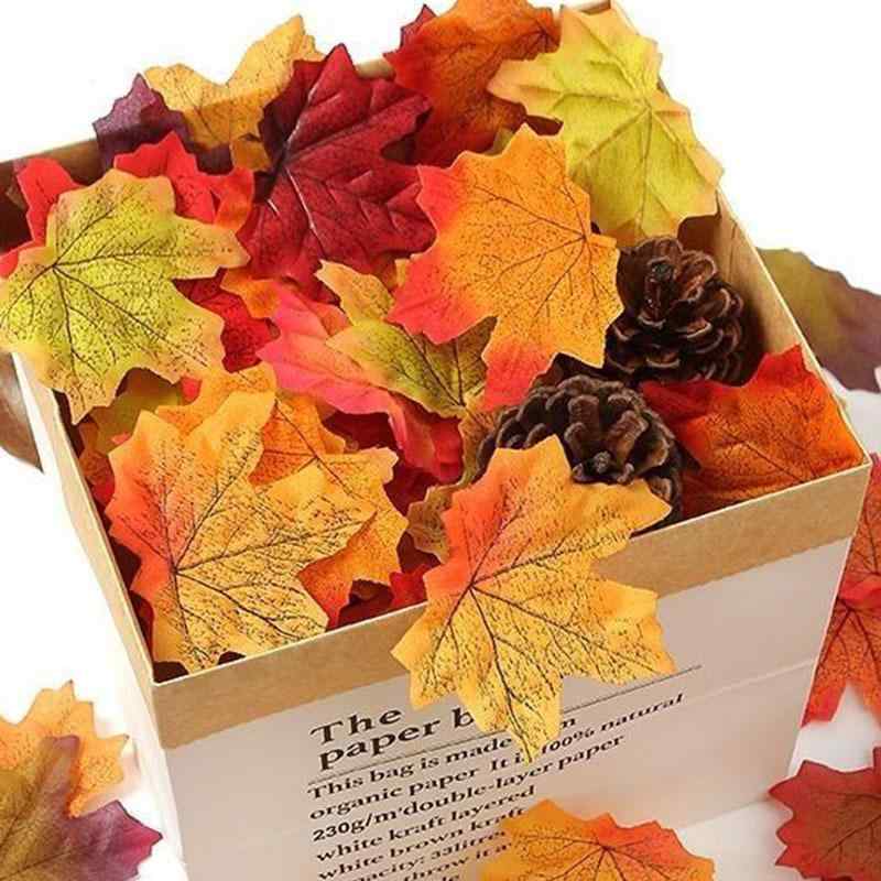 造花 モミジ リーフ 8cm 一枚葉 シルクフラワー ハロウィン クリスマス 結婚式 披露宴 パーティー イベ..