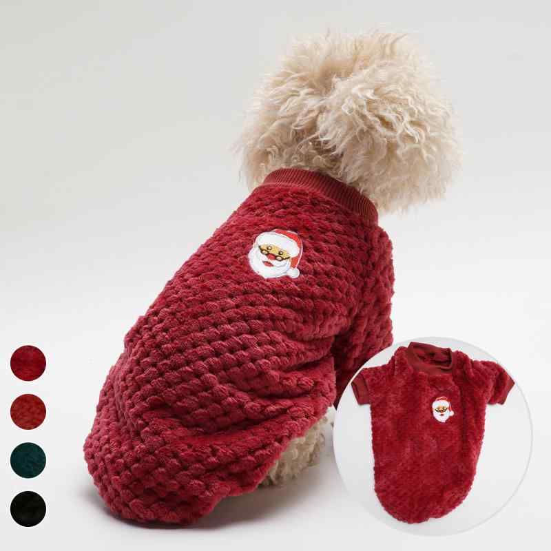 ペットウェア かわいい あったか 厚手 トイプードル フレンチブルドッグ 小型犬 大型犬 猫 雪だるま トナカイ サンタ クリスマス お散歩 お出かけ 秋冬 フリース セーター