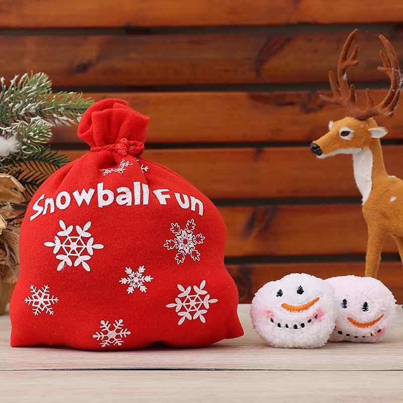 クリスマス オーナメント 子供向け 布製 ぬいぐるみ スノーボール 10個セット ギフト プレゼント ショーウィンドウ ディスプレイ 店舗装飾 ツリー飾り 冬 インテリア