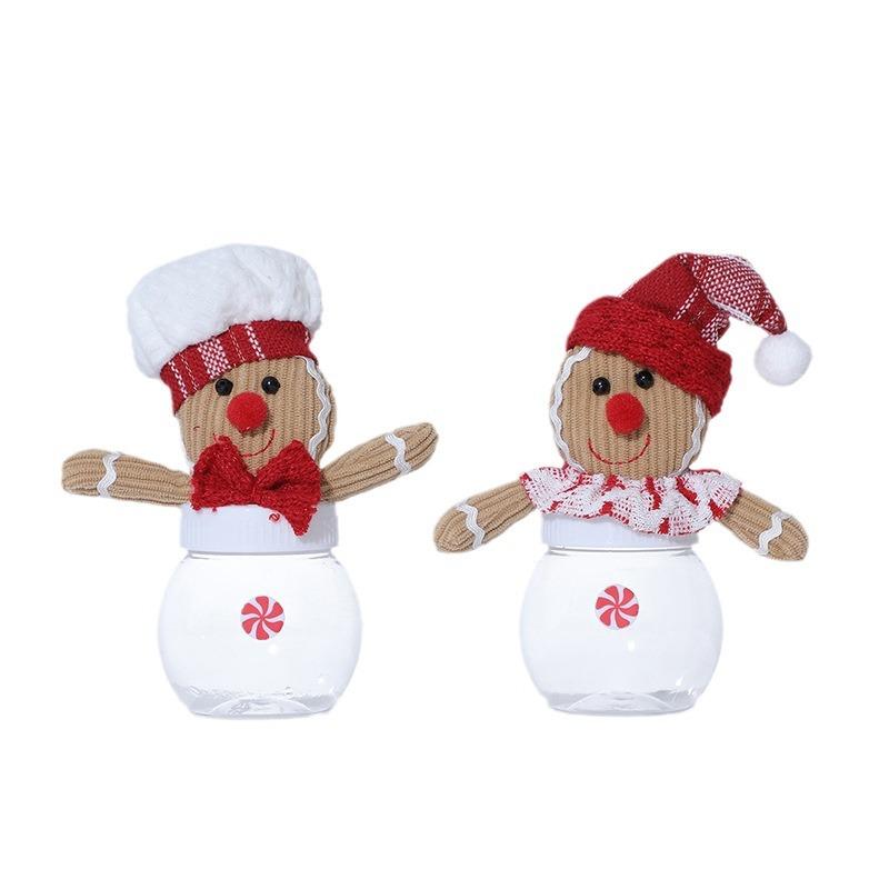 キャンディジャー クリスマス ジンジャーブレッドマン キャラクター ミニ かわいい プラスチック製 子..