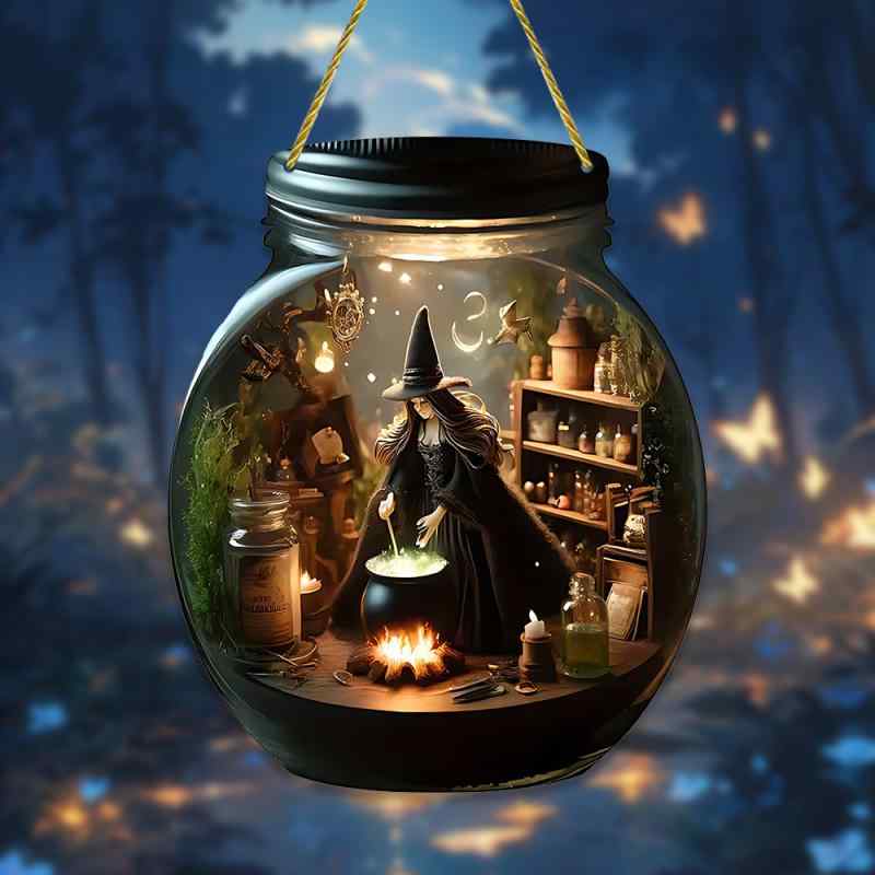 オーナメント 魔法薬 ポーション ボトル アクリル 吊り下げ 魔女 ウィッチ クリスマス ハロウィン 窓飾り ドア飾り 玄関 庭 屋外 インテリア デコレーション おしゃれ ユニーク グッズ(x2)