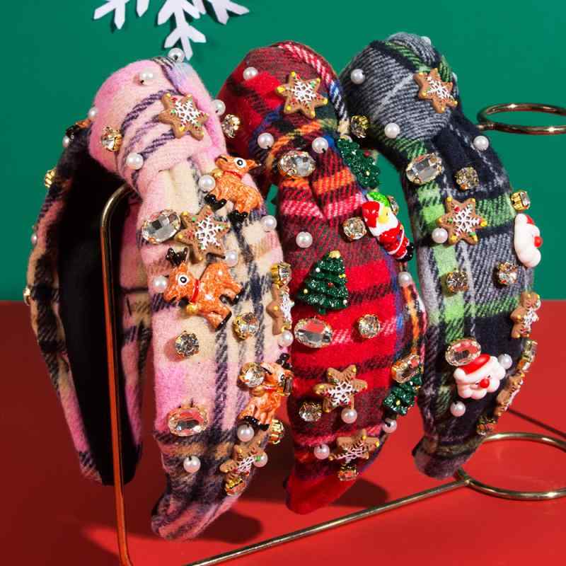 ヘアアクセサリー レディース クリスマス ヘアバンド カチューシャ 雪の結晶 トナカイ サンタクロース..